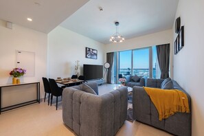 Living area - Burj Khalifa & Fountain Views-3905 (Dubai)