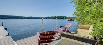 Walk to Lake Winnisquam Access: Cozy Retreat