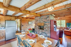 House (3 Bedrooms) | Interior - Cozy Log Cabin Near Mt Snow: Views, Modern Comfort (Wilmington)