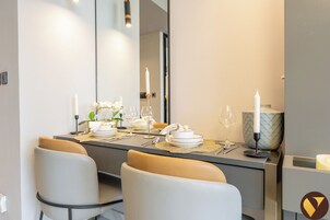 Luxury Apartment, Balcony, City View | Iron/ironing board, free WiFi