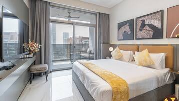 Appartement Luxe, balcon, vue ville | Fer et planche Ă  repasser, Wi-Fi gratuit