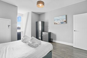 4 bedrooms, iron/ironing board, travel crib, WiFi