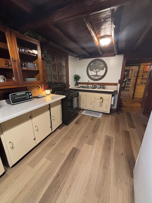 Microwave, oven, stovetop