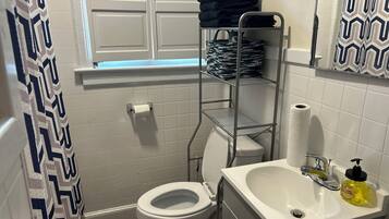 Towels, soap, toilet paper