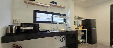 Maison, 3 chambres | Cuisine privée | Réfrigérateur, bouilloire électrique