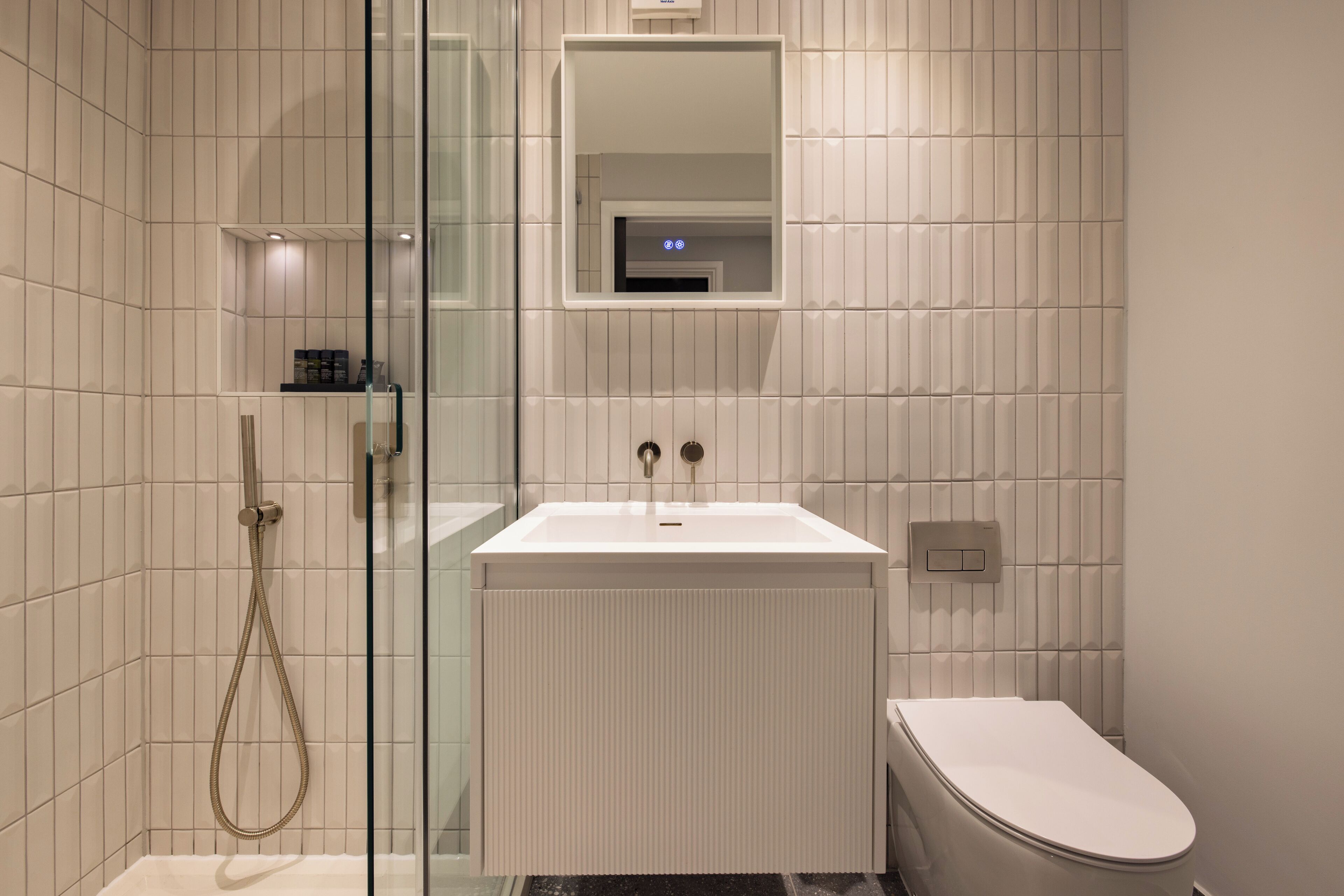 公寓 | 浴室 | 淋浴设施、免费洗浴用品、吹风机、毛巾