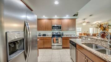 Microwave, stovetop, dishwasher