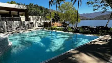 2 outdoor pools, open 8:00 AM to 10:30 PM, pool umbrellas, sun loungers