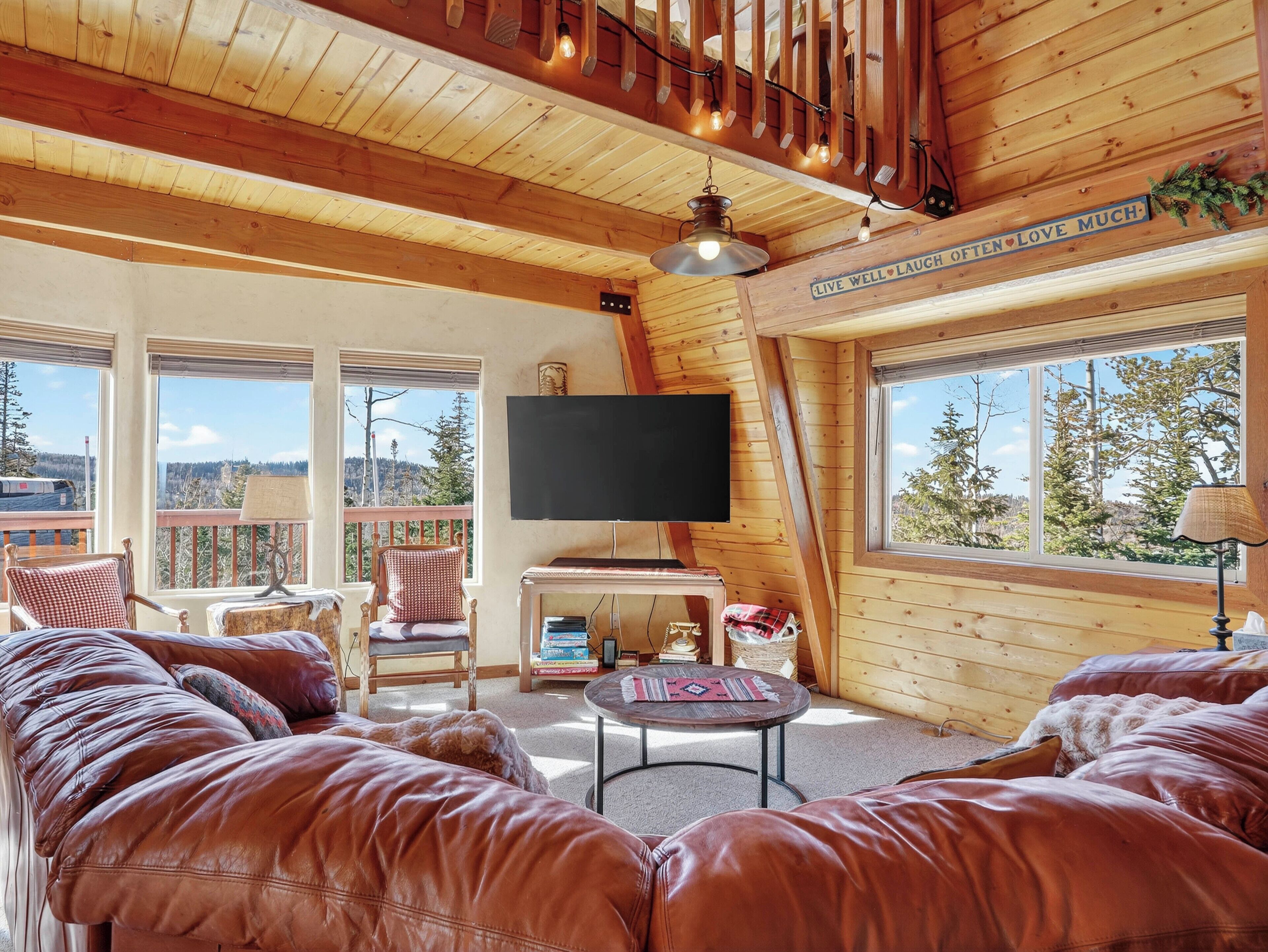 Smart-TV, Kamin, Videospiele, Bücher