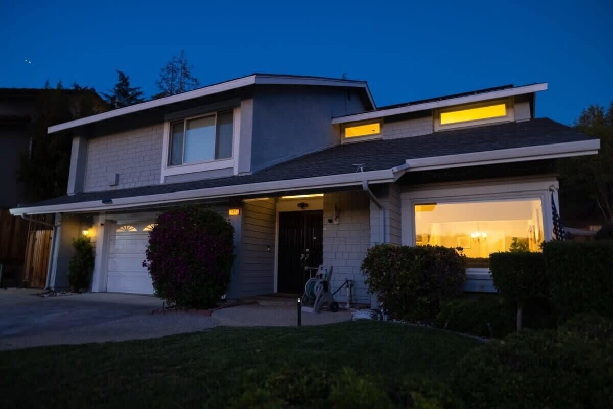 Front of property – evening/night