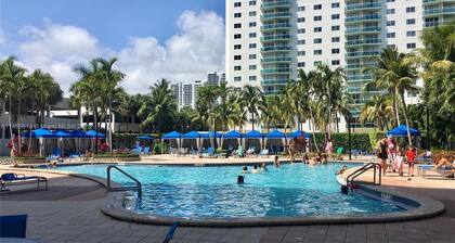 Modern 1BR Condo on Sunny Isles across from the Beach and Free Parking on site