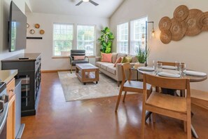 Smart TV, offices - Quiet/New 2bd Suite w/ Laundry, Kitchen, Wi-Fi (Palmer)