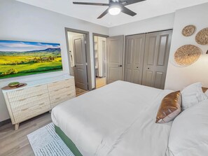 2 chambres, fer et planche à repasser, lit parapluie, Wi-Fi gratuit
