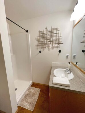 Shower, hair dryer, towels - Private & Quiet! 2bd/2ba w/ Laundry & Mt. Views! (Palmer)