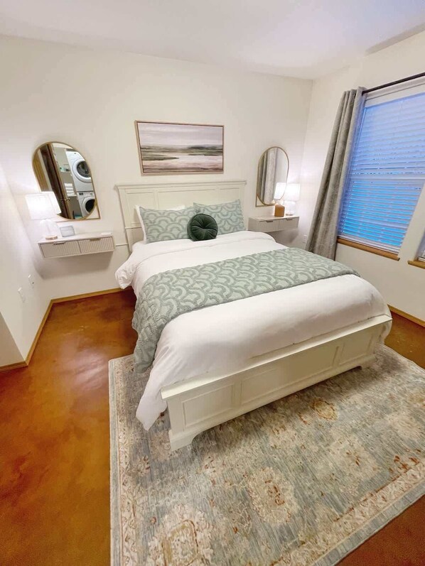 2 bedrooms, iron/ironing board, travel crib, WiFi