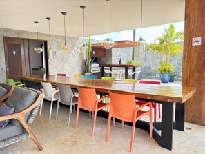 Outdoor dining - Sunny Studio in Romantic Zone. Steps to Beach. (Puerto Vallarta)