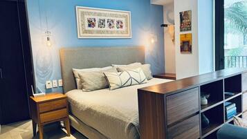 1 bedroom, iron/ironing board, internet, bed sheets