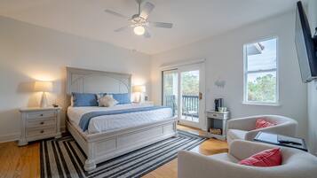 4 slaapkamers, een bureau, een strijkplank/strijkijzer, wifi