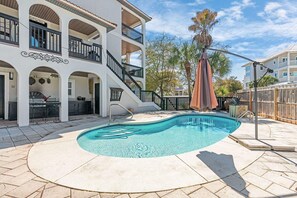A heated pool