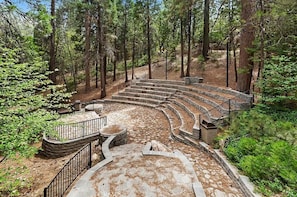 Outdoor banquet area