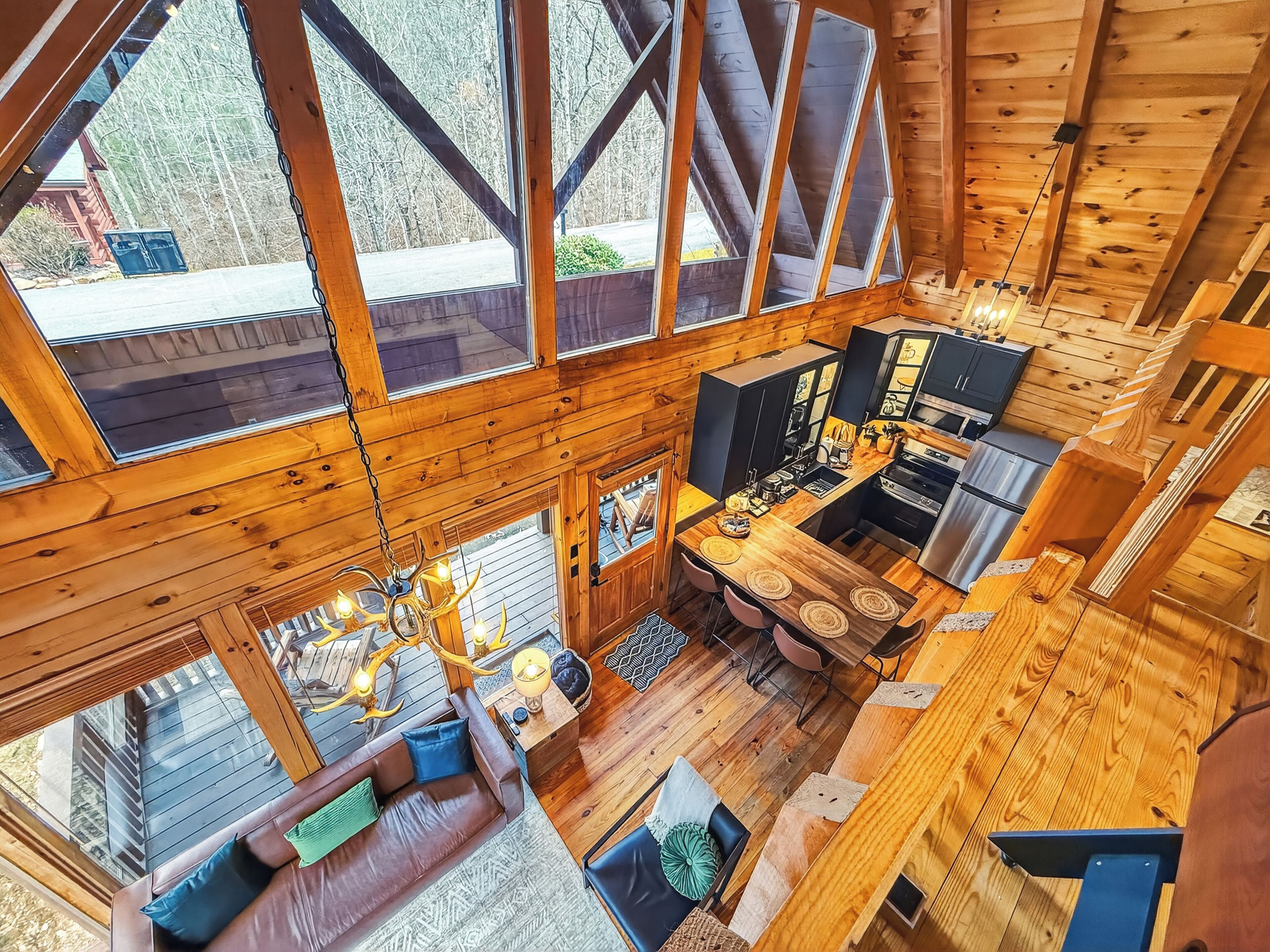 Smart TV, fireplace, video games, table football