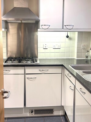 Microondas, horno, placa de cocina, lavavajillas
