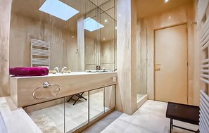 Shower, hair dryer