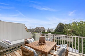 Outdoor dining - Charming East End Escape - Parking - Water Views - Lovely Terrace (Provincetown)