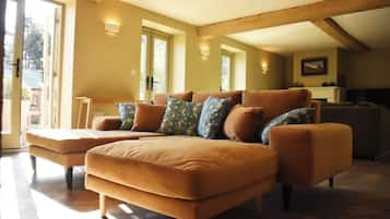 Smart TV, chimenea, videojuegos y reproductor de DVD