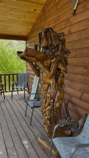 Terrace/patio - Cozy Riverfront Fish Cabin (Paris)