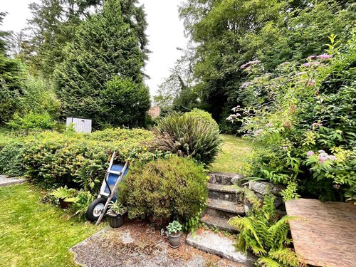 Quiet and bright above-ground suite in North Van near nature, shops and transit.