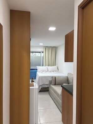 1 Schlafzimmer, BĂŒgeleisen/BĂŒgelbrett, BettwĂ€sche