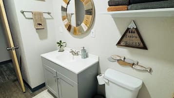 Towels, soap, toilet paper