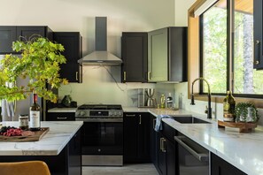 Microwave, oven, stovetop, dishwasher