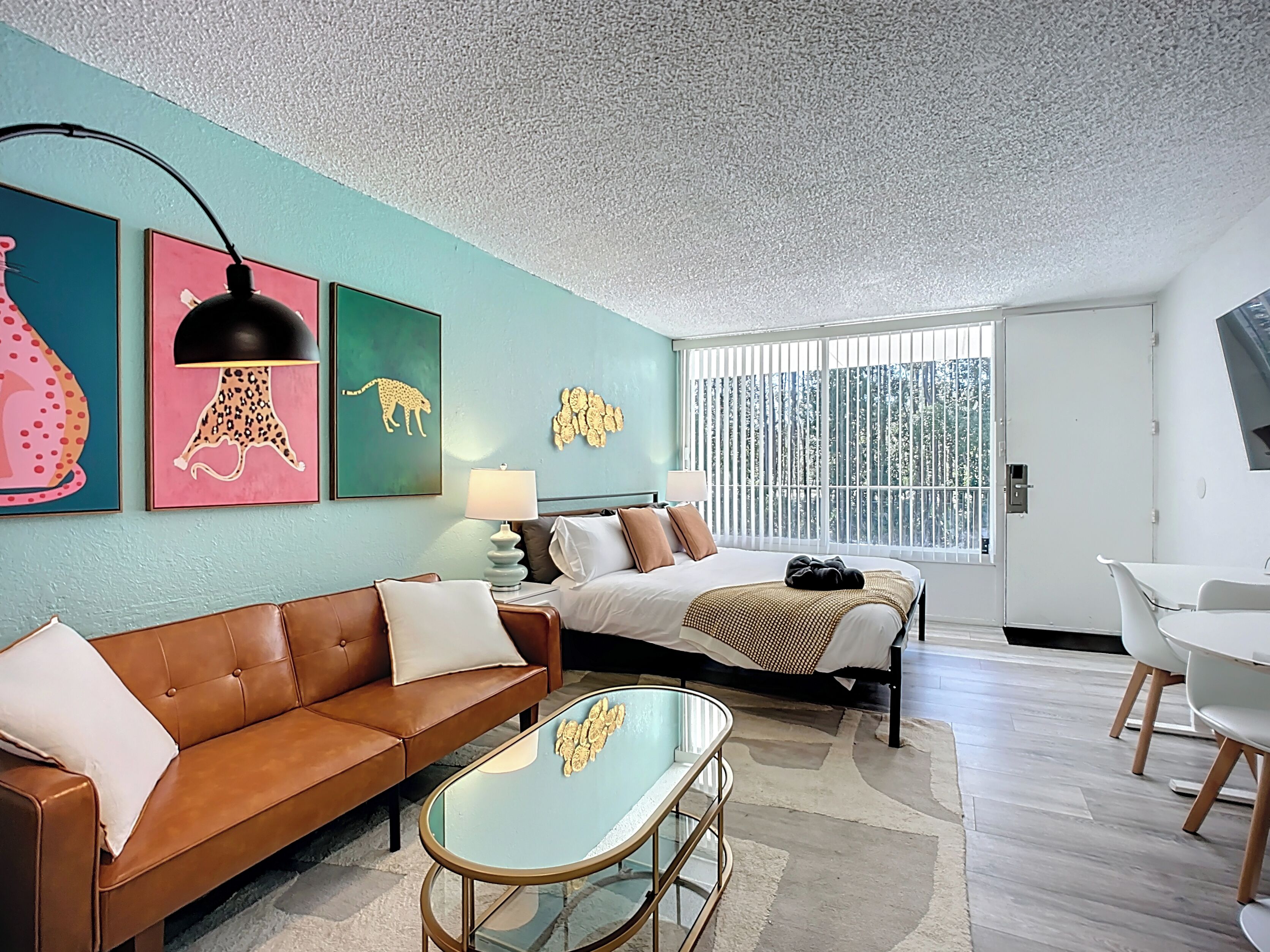 1 غرفة نوم وواي فاي وملاءات أسرّة