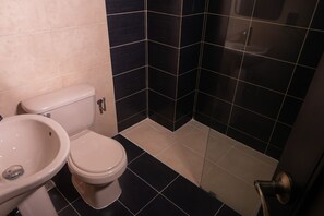 Towels, soap, toilet paper