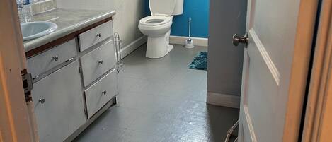 Towels, soap, toilet paper