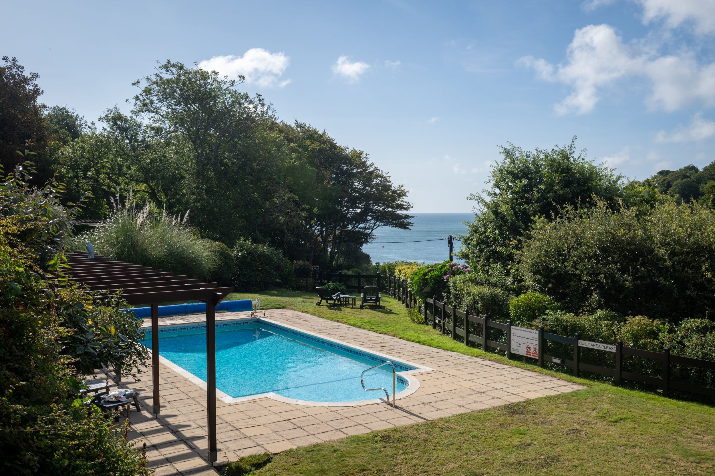A heated pool