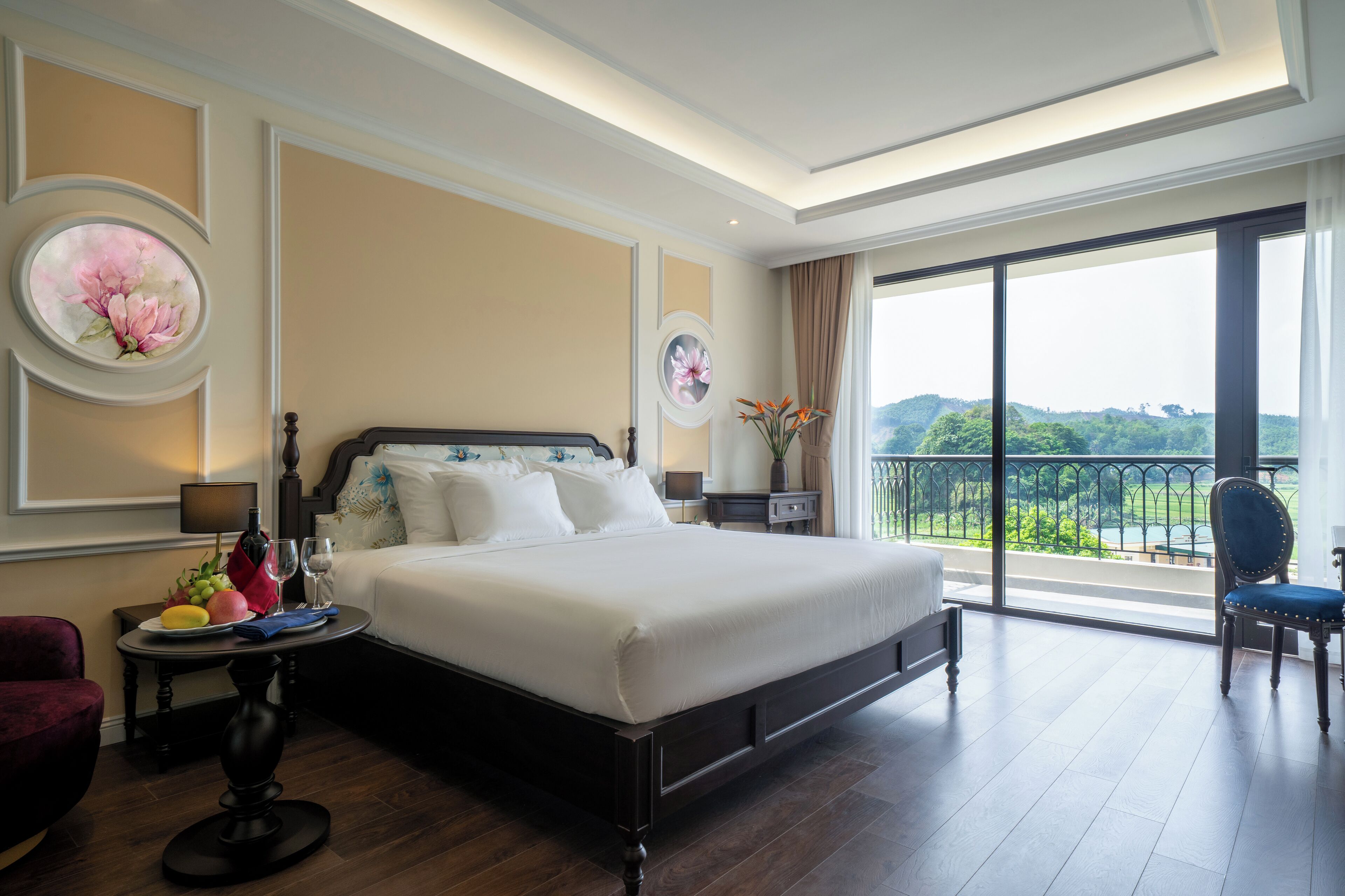 Deluxe-Doppelzimmer, 1 King-Bett, Balkon, Bergblick