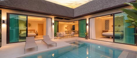 Front of property – evening/night