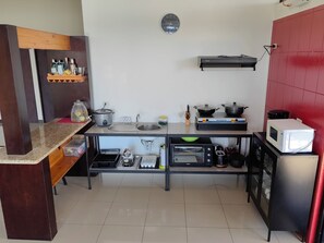 Microwave, oven, stovetop
