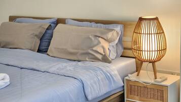 2 室のベッドルーム、アイロン / アイロン台、インターネット、ベッドシーツ