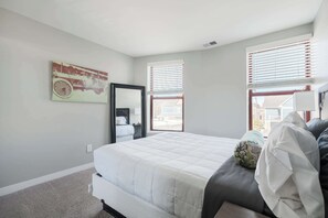 4 bedrooms, iron/ironing board, travel cot, WiFi
