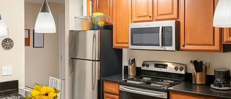 Microwave, oven, stovetop, dishwasher