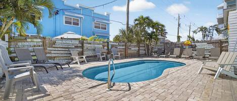 A heated pool