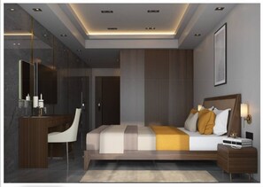 Deluxe Double Room, Balcony, Bay View | In-room safe, desk, laptop workspace, soundproofing