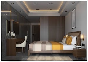 Deluxe Double Room, Balcony, Bay View | In-room safe, desk, laptop workspace, soundproofing