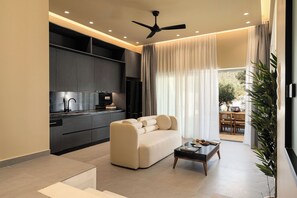 Villa, 3 Bedrooms, Private Pool | Living area | Flat-screen TV