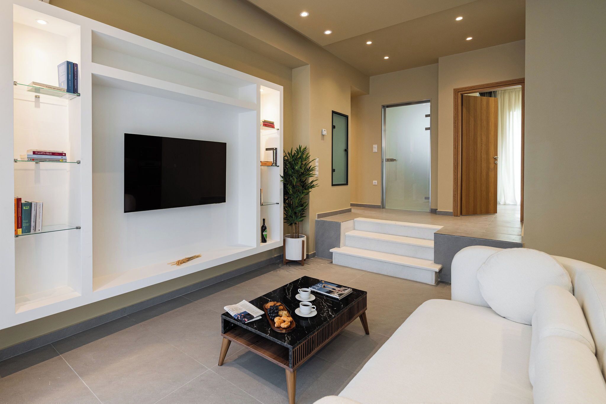 Villa, 3 Bedrooms, Private Pool | Living area | Flat-screen TV