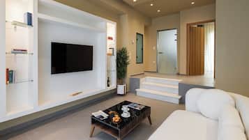 Villa, 3 Bedrooms, Private Pool | Living area | Flat-screen TV